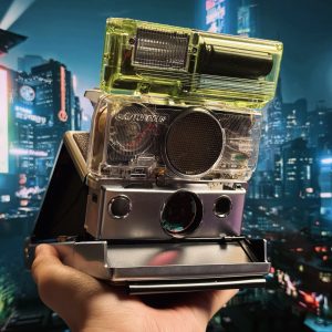 PolaStrobe-600 Flash Unit Uranium Green Clear Plastic Version(Battery NOT included)